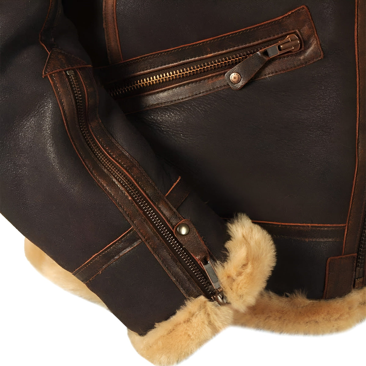 Kevin™ |Harrington Oxford Leather Pilot Aviator Jacket