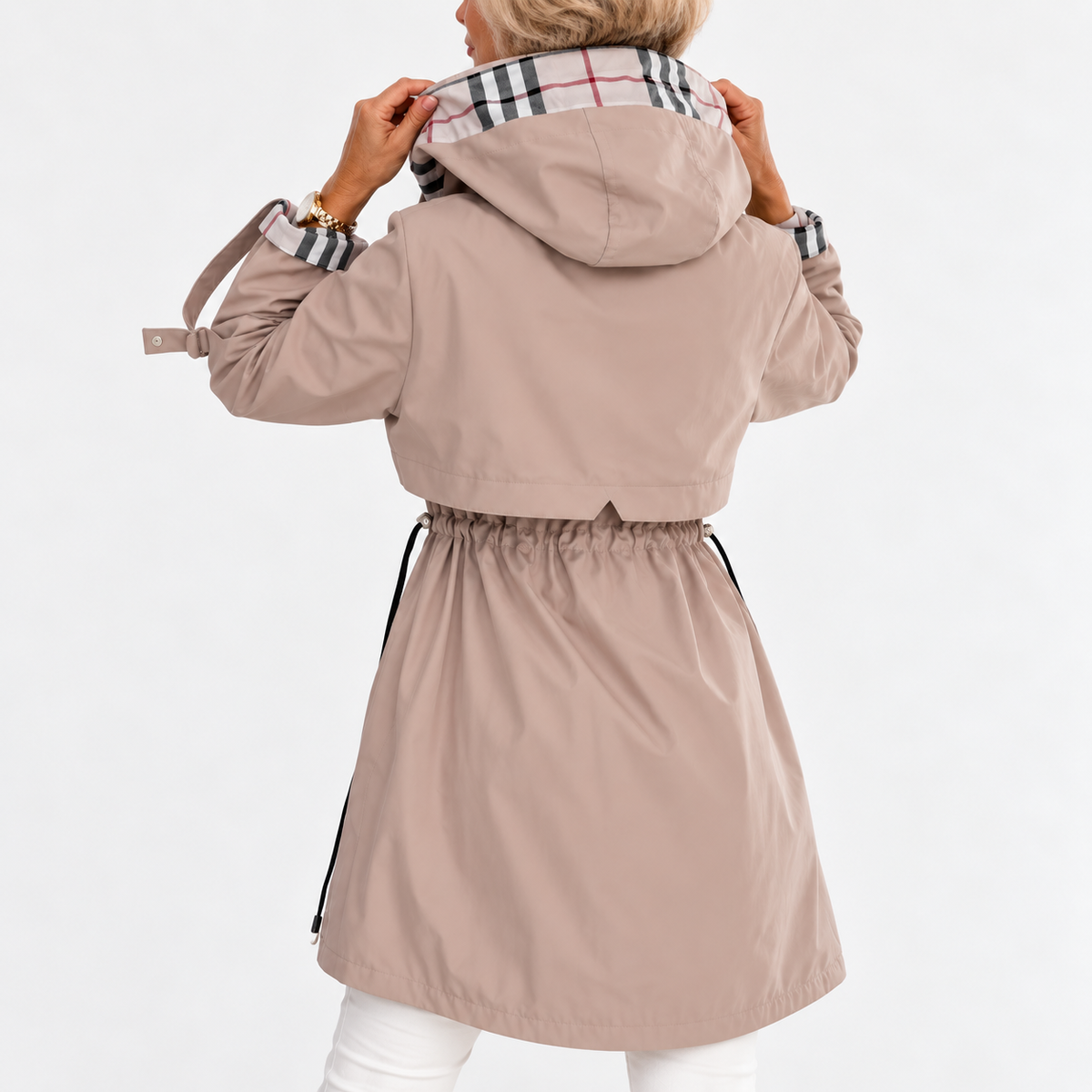 Rachel™ | Women's Waterproof Longline Hooded Trench Coat