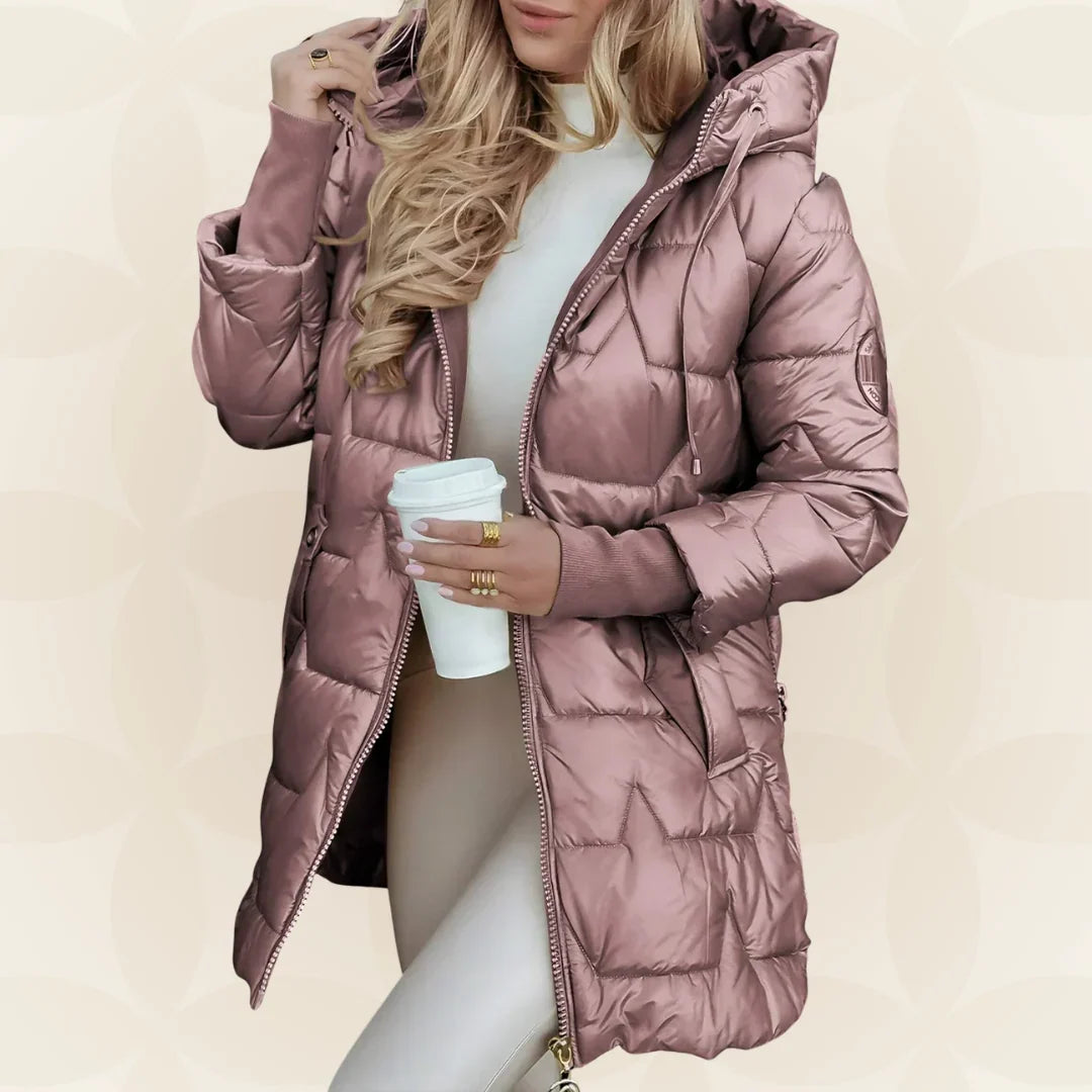 Lindsey™ | Elegant Padded Winter Coat with Hood