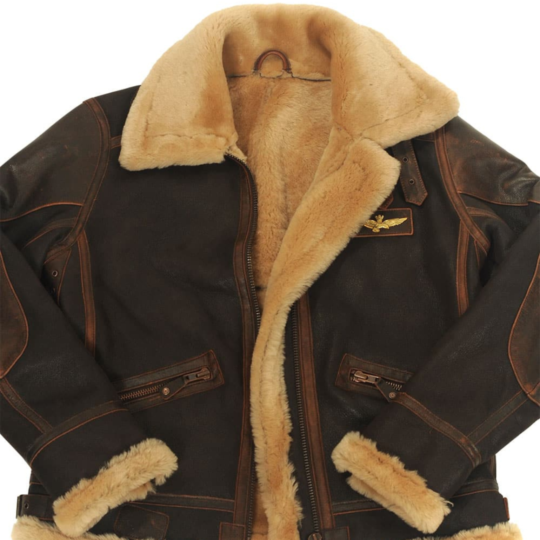 Kevin™ |Harrington Oxford Leather Pilot Aviator Jacket