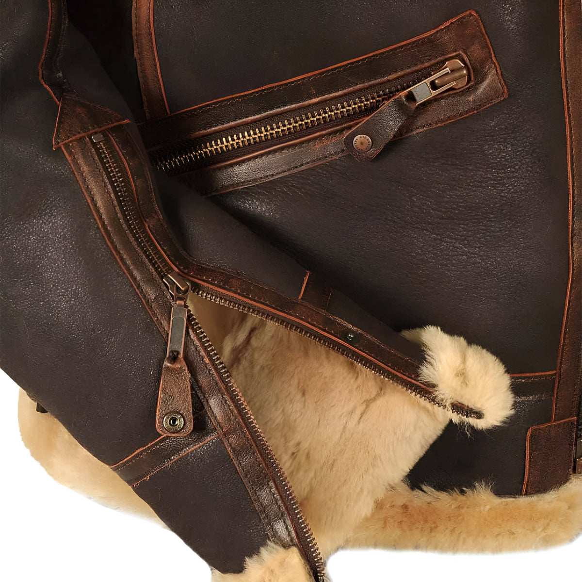 Kevin™ |Harrington Oxford Leather Pilot Aviator Jacket