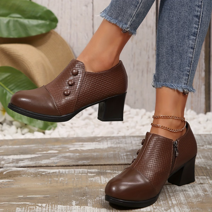 Édith™ | Comfortable BLOCK HEEL pumps with ergonomic support