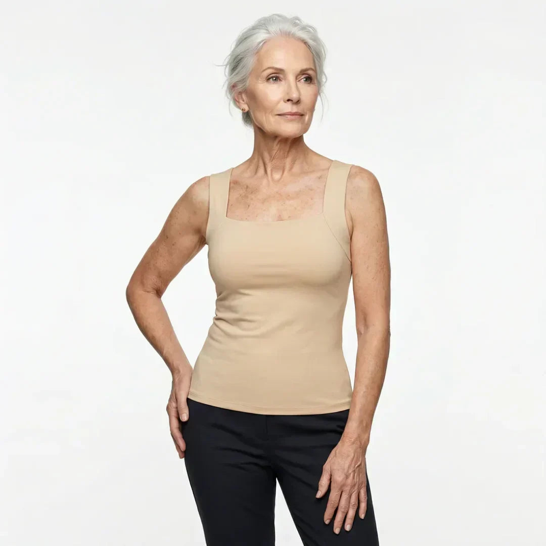 Carolyn™ | Built In Comfort Bra Tanktop