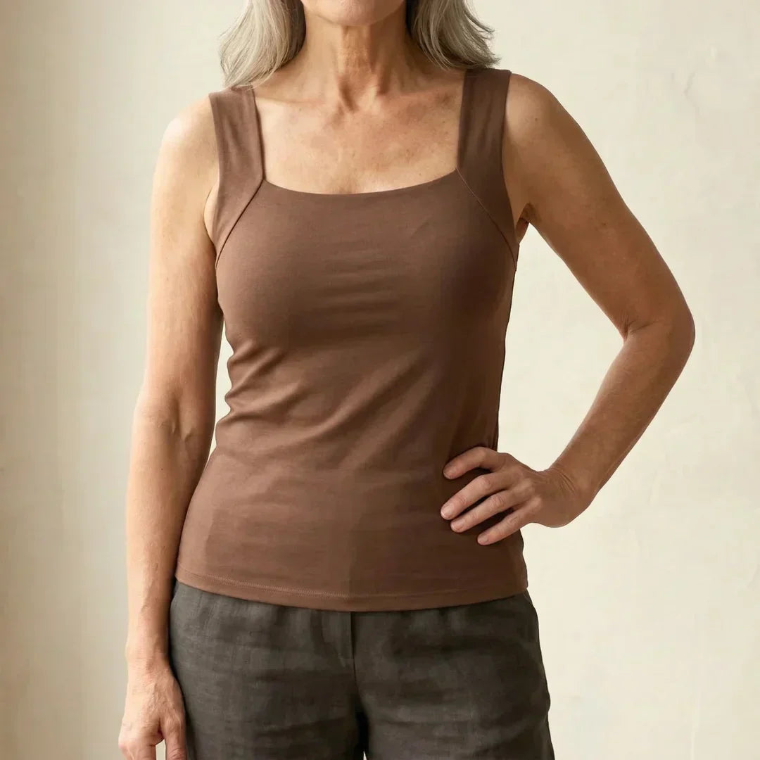Carolyn™ | Built In Comfort Bra Tanktop