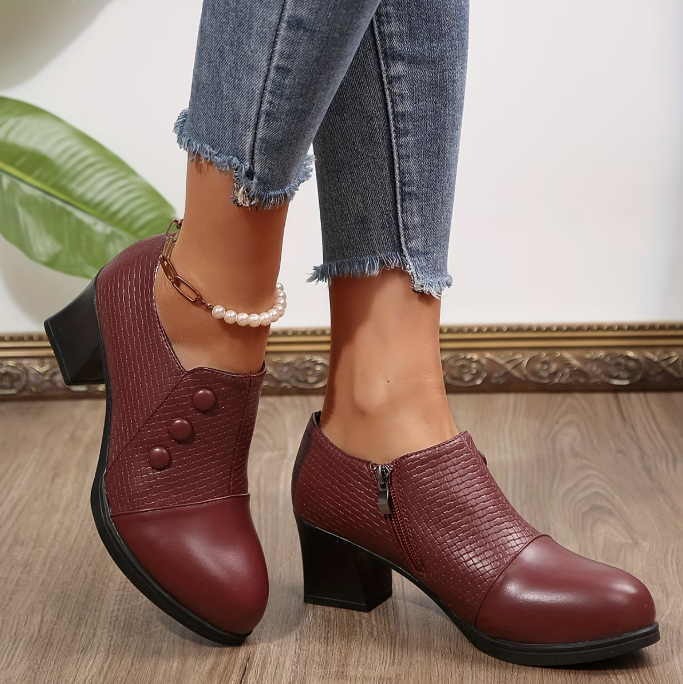 Édith™ | Comfortable BLOCK HEEL pumps with ergonomic support