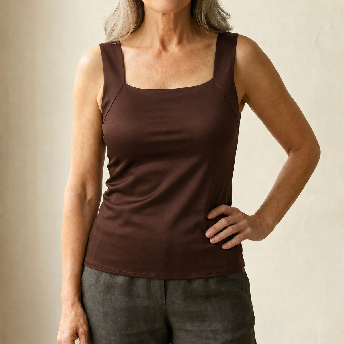 Carolyn™ | Built In Comfort Bra Tanktop