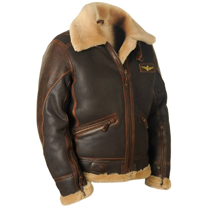 Kevin™ |Harrington Oxford Leather Pilot Aviator Jacket