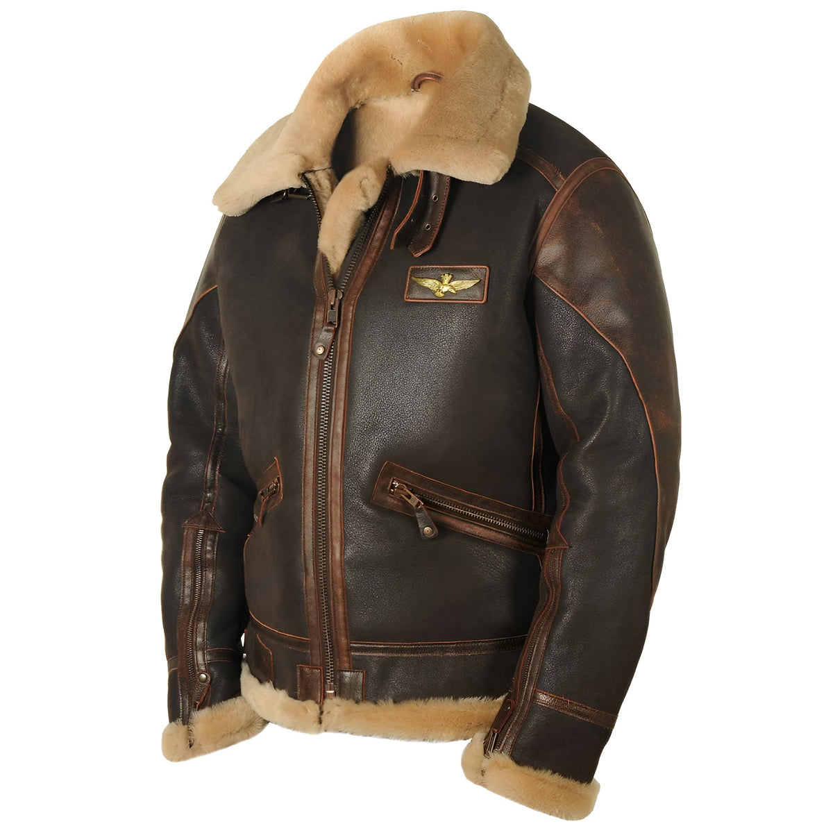 Kevin™ |Harrington Oxford Leather Pilot Aviator Jacket