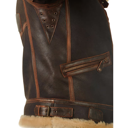 Kevin™ |Harrington Oxford Leather Pilot Aviator Jacket