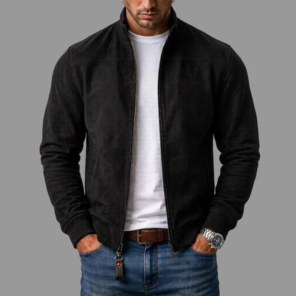 Johnstone™ | Suede Bomber Jacket