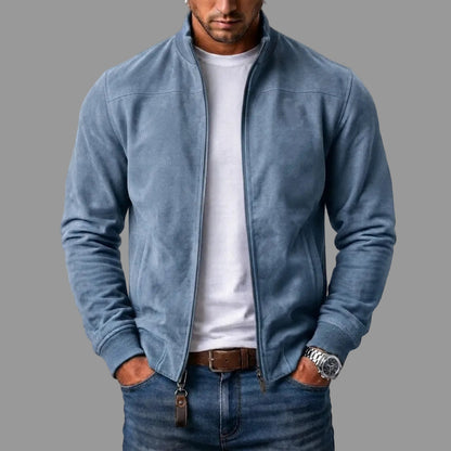 Johnstone™ | Suede Bomber Jacket