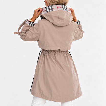 Rachel™ | Women's Waterproof Longline Hooded Trench Coat