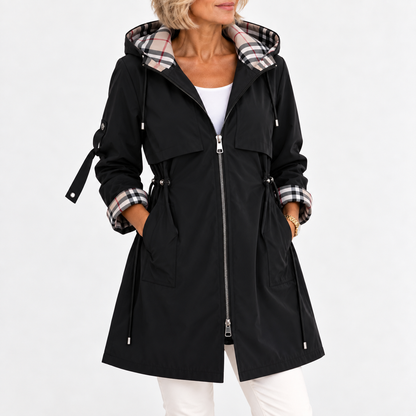 Rachel™ | Women's Waterproof Longline Hooded Trench Coat