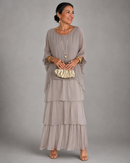 Jennifer™ | Mayfair Elegant Flowing A-Line Dress