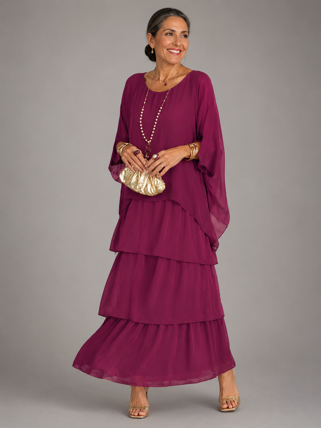Jennifer™ | Mayfair Elegant Flowing A-Line Dress