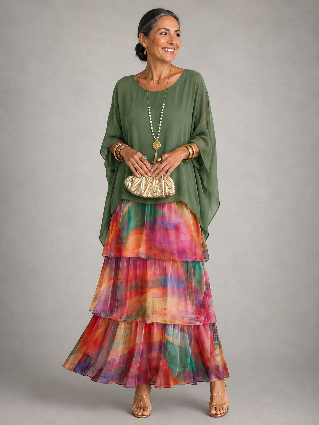Jennifer™ | Mayfair Elegant Flowing A-Line Dress