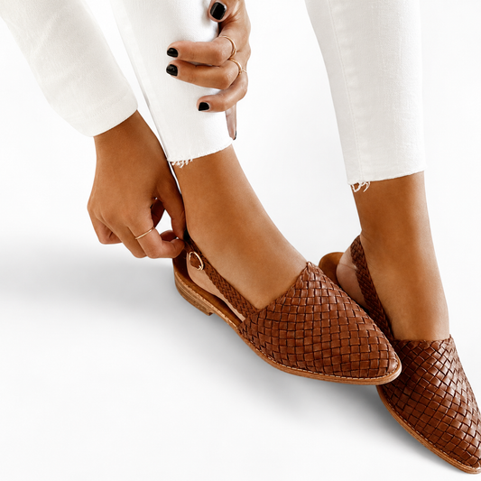 Bexley Woven Slingback Loafers