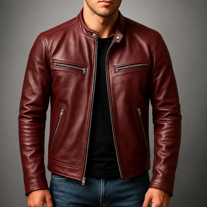 Vintage Leather Jacket for Men – Timeless Style, Premium Craftsmanship, and All-Day Comfort