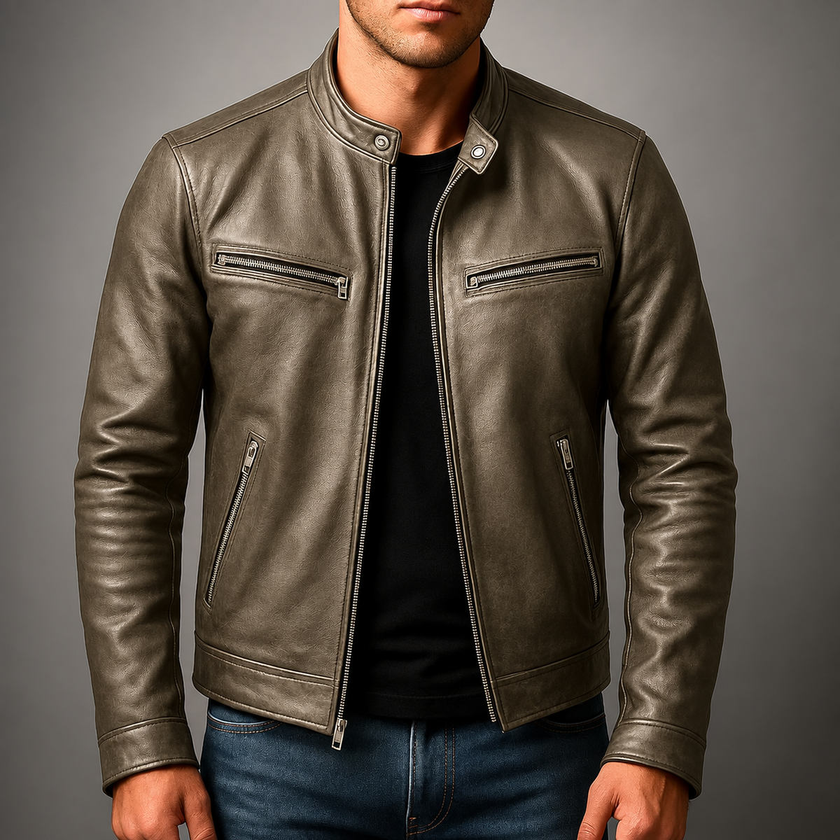 Vintage Leather Jacket for Men – Timeless Style, Premium Craftsmanship, and All-Day Comfort