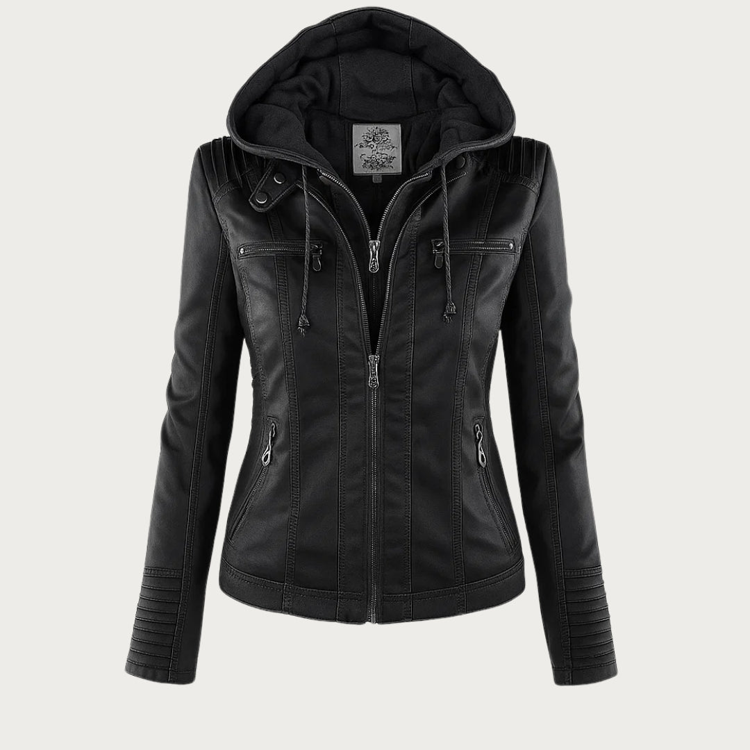 Emmy | Lightweight mid-season jacket with Removable Hood and Zip Detail