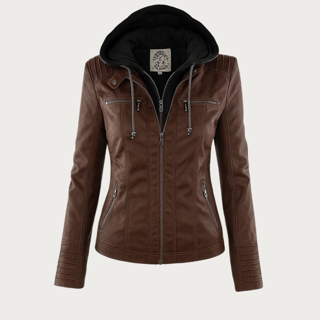 Emmy | Lightweight mid-season jacket with Removable Hood and Zip Detail