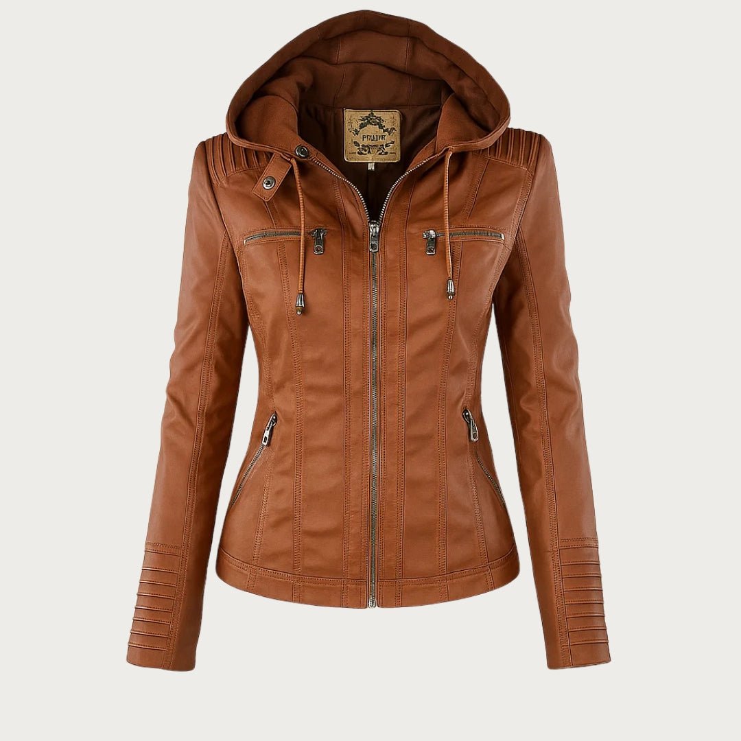 Emmy | Lightweight mid-season jacket with Removable Hood and Zip Detail