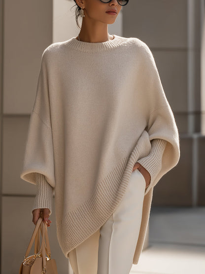 Leona™ | Oversized Drape Knit Sweater