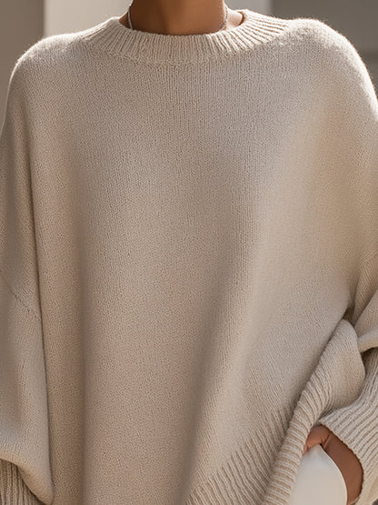 Leona™ | Oversized Drape Knit Sweater