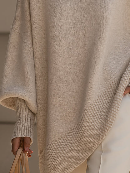 Leona™ | Oversized Drape Knit Sweater