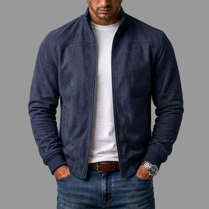 Johnstone™ | Suede Bomber Jacket
