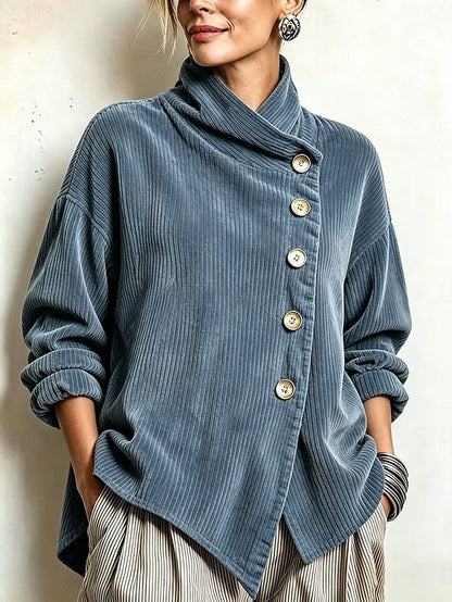 Shorna™ | Corduroy Ribbed turtleneck sweater