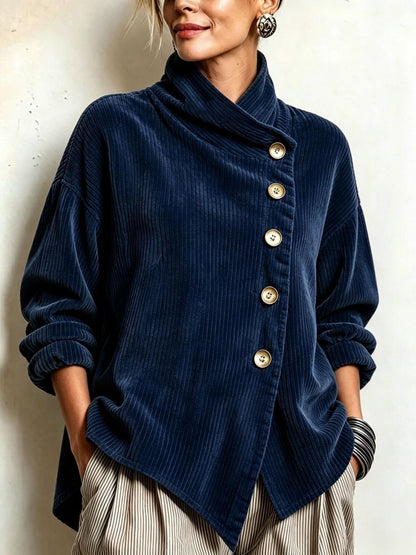 Shorna™ | Corduroy Ribbed turtleneck sweater