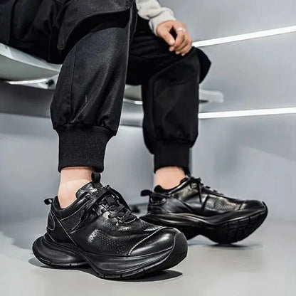 ALVERTON LEATHER TRAINERS