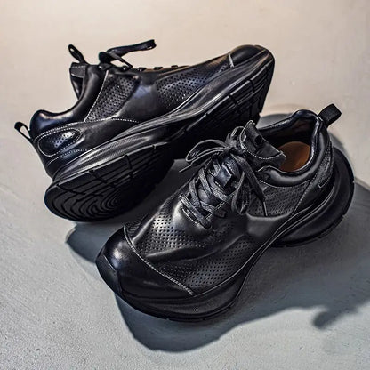 ALVERTON LEATHER TRAINERS