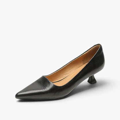 Noah Sculpted Leather Heels