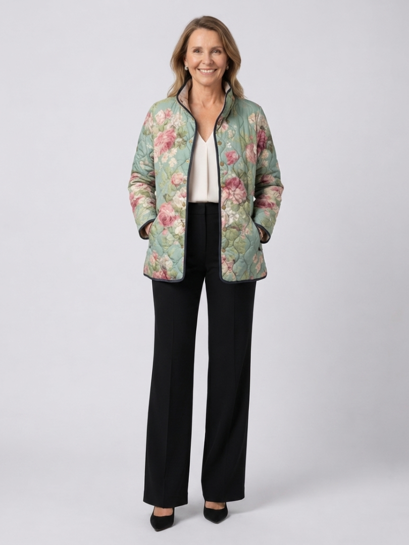Sage Rose Quilted Jacket