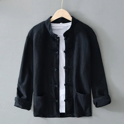 Ellis Mandarin Collar Shirt
