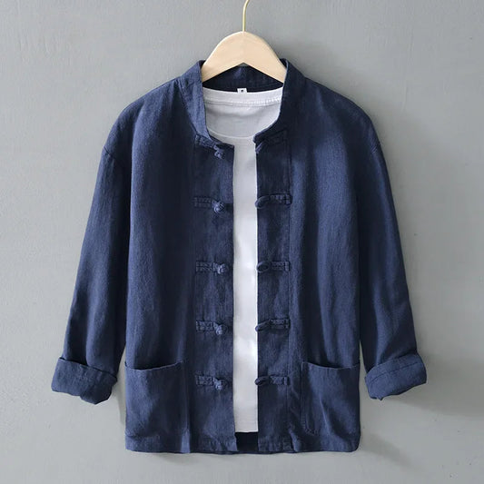 Ellis Mandarin Collar Shirt