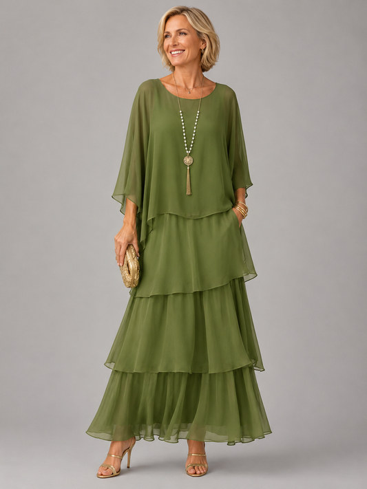Rebecca™ | Mayfair Elegant Flowing A-Line Dress