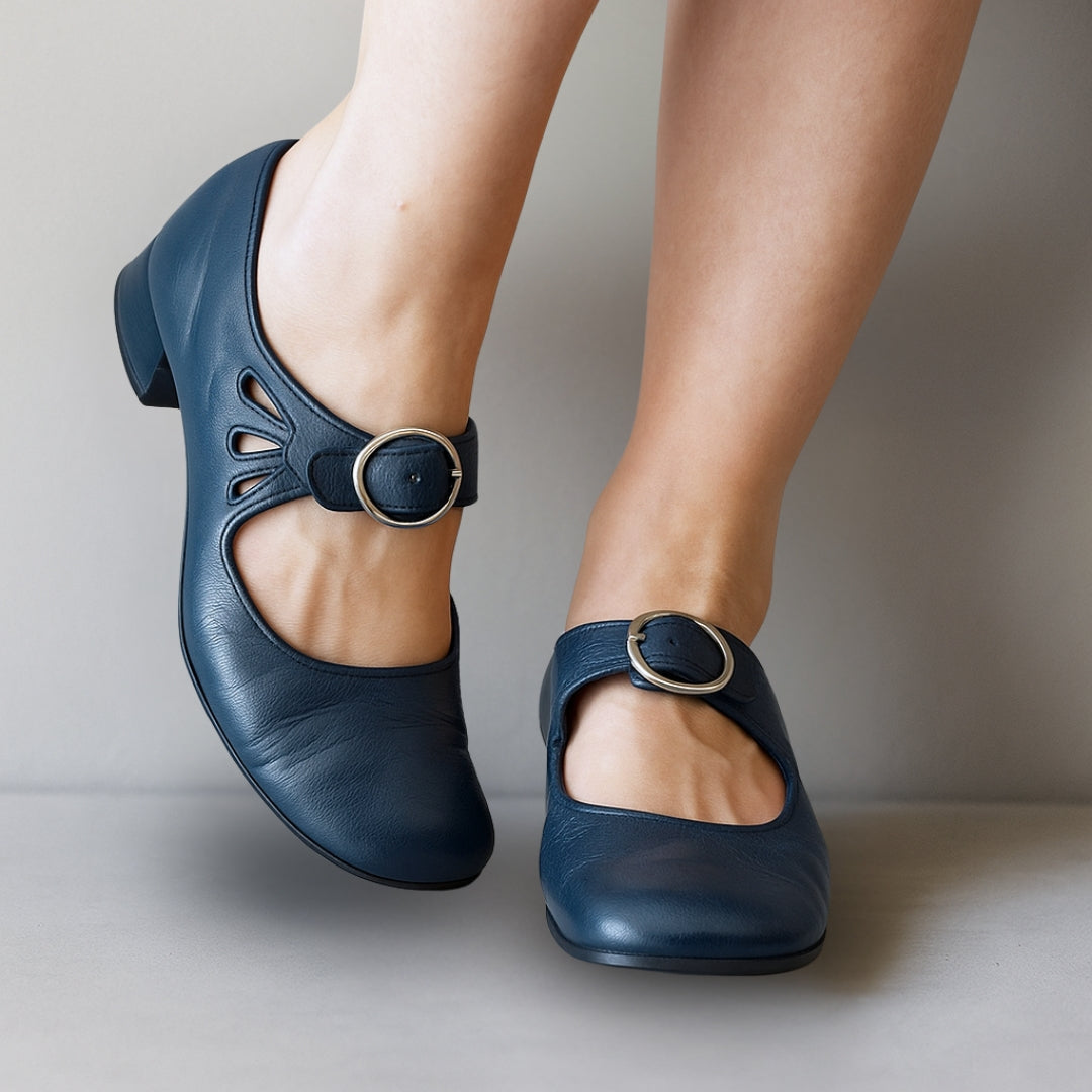Clarence™ | Elegant women's Court Shoes with an ankle strap