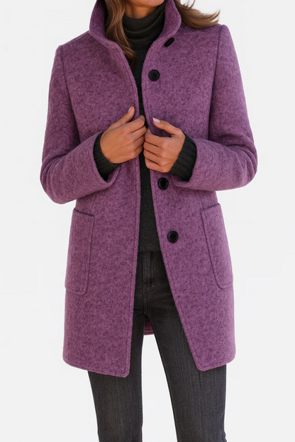 Victoria | Warm, Elegant Coat with a Cosy High Collar
