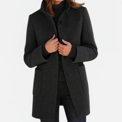 Victoria | Warm, Elegant Coat with a Cosy High Collar