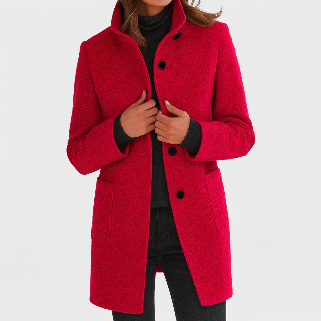 Victoria | Warm, Elegant Coat with a Cosy High Collar