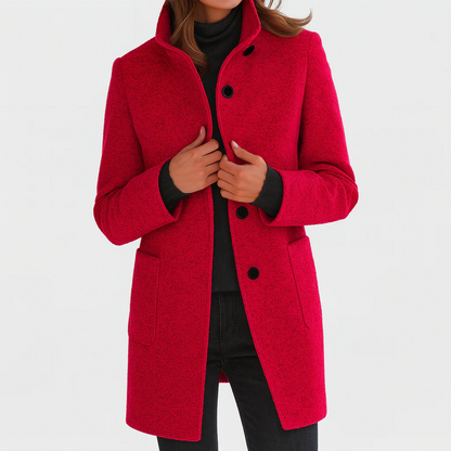 Victoria | Warm, Elegant Coat with a Cosy High Collar