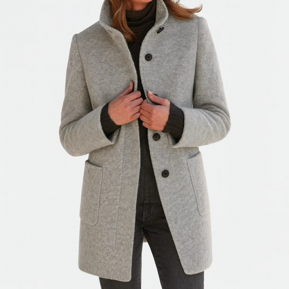 Victoria | Warm, Elegant Coat with a Cosy High Collar