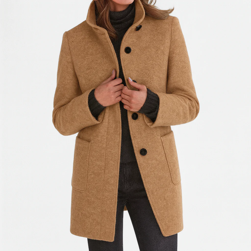 Victoria | Warm, Elegant Coat with a Cosy High Collar