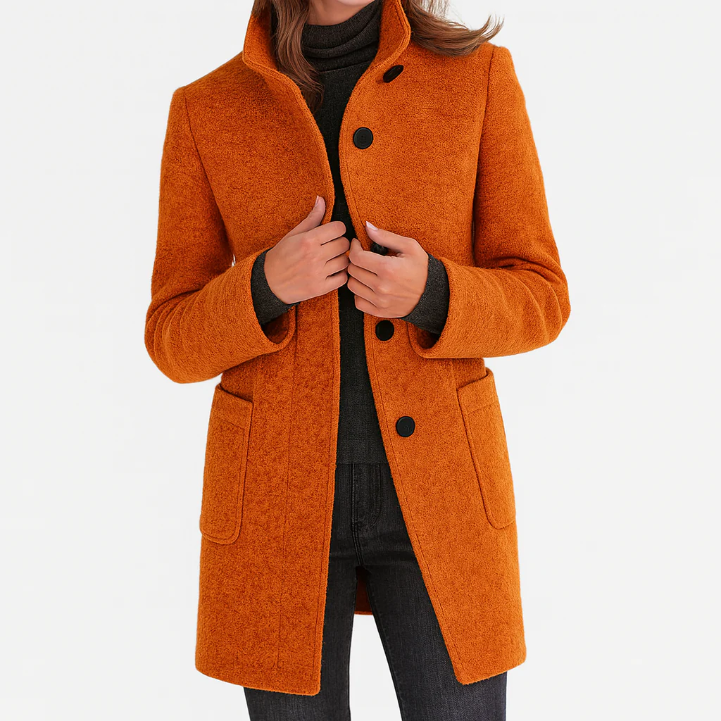 Victoria | Warm, Elegant Coat with a Cosy High Collar