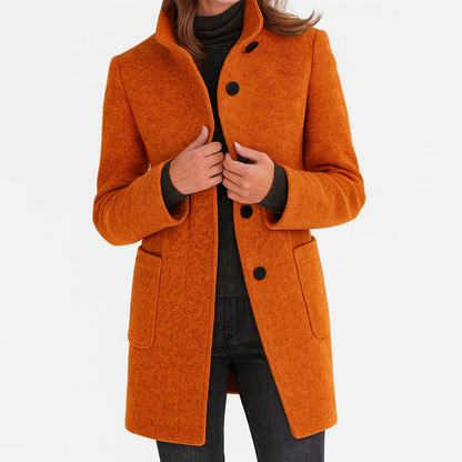 Victoria | Warm, Elegant Coat with a Cosy High Collar