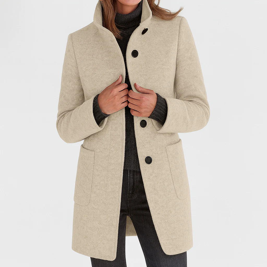Victoria | Warm, Elegant Coat with a Cosy High Collar