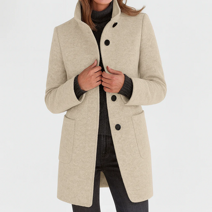 Victoria | Warm, Elegant Coat with a Cosy High Collar